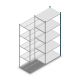 Legbordstelling Medium Duty 2500x1000x700mm (hxbxd) 5 niveaus blauw aanbouwsectie