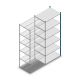 Legbordstelling Medium Duty 2500x1000x700mm (hxbxd) 6 niveaus blauw aanbouwsectie