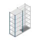 Legbordstelling Medium Duty 2500x1000x700mm (hxbxd) 6 niveaus blauw beginsectie
