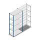 Legbordstelling Medium Duty 2500x1150x600mm (hxbxd) 5 niveaus blauw beginsectie