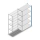 Legbordstelling Medium Duty 2500x1300x600mm (hxbxd) 5 niveaus blauw aanbouwsectie