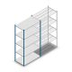 Legbordstelling Medium Duty 2500x1300x700mm (hxbxd) 5 niveaus blauw beginsectie