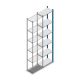 Legbordstelling Medium Duty 2500x550x300mm (hxbxd) 6 niveaus blauw aanbouwsectie