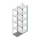 Legbordstelling Medium Duty 2500x550x500mm (hxbxd) 5 niveaus blauw aanbouwsectie