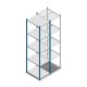Legbordstelling Medium Duty 2500x550x700mm (hxbxd) 5 niveaus blauw beginsectie