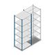 Legbordstelling Medium Duty 2500x850x700mm (hxbxd) 6 niveaus blauw beginsectie