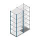 Legbordstelling Medium Duty 2500x850x800mm (hxbxd) 6 niveaus blauw beginsectie