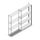 Legbordstelling Medium Duty 2000x1150x300mm (hxbxd) 4 niveaus antraciet aanbouwsectie