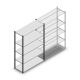 Legbordstelling Medium Duty 2000x1300x500mm (hxbxd) 5 niveaus antraciet beginsectie