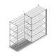 Legbordstelling Medium Duty 2000x1300x700mm (hxbxd) 5 niveaus antraciet aanbouwsectie