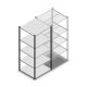 Legbordstelling Medium Duty 2000x850x800mm (hxbxd) 5 niveaus antraciet beginsectie