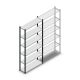 Legbordstelling Medium Duty 2000x1000x300mm (hxbxd) 6 niveaus antraciet beginsectie