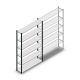 Legbordstelling Medium Duty 2200x1300x300mm (hxbxd) 6 niveaus antraciet beginsectie