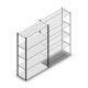 Legbordstelling Medium Duty 2200x1300x500mm (hxbxd) 5 niveaus antraciet beginsectie