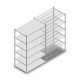 Legbordstelling Medium Duty 2200x1300x800mm (hxbxd) 6 niveaus verzinkt beginsectie