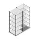 Legbordstelling Medium Duty 2200x850x800mm (hxbxd) 6 niveaus antraciet beginsectie