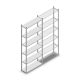 Legbordstelling Medium Duty 3000x1000x300mm (hxbxd) 6 niveaus verzinkt beginsectie
