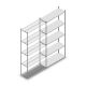 Legbordstelling Medium Duty 2500x1150x400mm (hxbxd) 5 niveaus verzinkt aanbouwsectie