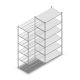 Legbordstelling Medium Duty 3000x1150x700mm (hxbxd) 6 niveaus verzinkt aanbouwsectie