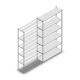 Legbordstelling Medium Duty 3000x1300x400mm (hxbxd) 6 niveaus verzinkt aanbouwsectie