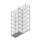 Legbordstelling Light Duty 2500x850x500mm (hxbxd) 7 niveaus aanbouwsectie