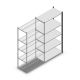 Legbordstelling Medium Duty 2000x1000x500 mm (hxbxd) 5 niveaus antraciet aanbouwsectie