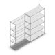 Legbordstelling Medium Duty 2000x1300x500 mm (hxbxd) 5 niveaus verzinkt aanbouwsectie