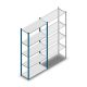 Legbordstelling Medium Duty 2200x1000x400 mm (hxbxd) 5 niveaus blauw beginsectie 