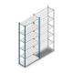 Legbordstelling Medium Duty 2500x1000x400 mm (hxbxd) 6 niveaus blauw beginsectie 