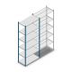 Legbordstelling Medium Duty 2500x1000x500 mm (hxbxd) 6 niveaus blauw beginsectie 