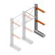 Medium draagarmstelling IT enkelzijdig 1990x1000x600 mm (hxbxd) 2 niveaus aanbouwsectie