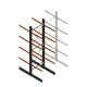 Zware draagarmstelling dubbelzijdig 5000x1500x1200mm (hxbxd) 4 niveaus beginsectie
