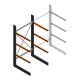 Zware draagarmstelling enkelzijdig 3000x1500x1200mm (hxbxd) 3 niveaus beginsectie