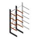 Zware draagarmstelling enkelzijdig 4000x1200x1500mm (hxbxd) 4 niveaus beginsectie