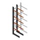 Zware draagarmstelling enkelzijdig 5000x800x1500mm (hxbxd) 4 niveaus beginsectie