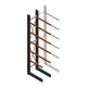 Zware draagarmstelling enkelzijdig 5000x800x1500mm (hxbxd) 5 niveaus beginsectie