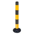 FlexPin geleidepaal Ø100mm x 1000mm geel/zwart