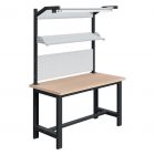 Werkbank Sofame 24W LED-verlichting multiplex 40mm 1500x750x840mm 1500kg Antraciet