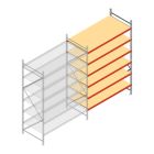 Grootvakstelling AR 3000x2010x1000 mm (hxbxd) 6 niveaus verzinkt aanbouwsectie