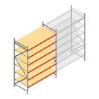 Grootvakstelling AR 3000x2010x1000 mm (hxbxd) 6 niveaus verzinkt beginsectie