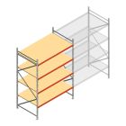 Grootvakstelling AR 3000x2010x1200 mm (hxbxd) 4 niveaus verzinkt beginsectie