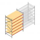 Grootvakstelling AR 3000x2010x1200 mm (hxbxd) 6 niveaus verzinkt beginsectie met voorgemonteerde frames