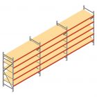 Voordeelrij grootvakstelling AR 3000x5030x800 mm (hxbxd) 5 niveaus met voorgemonteerde frames