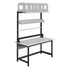 Verstelbare werkbank Sofame melamine 28mm  1500x750x768-1048 mm 300kg Antraciet