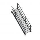 Steektrap, Industriële Trap 3000x1200 mm (hxb)