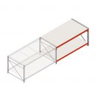 Werktafel grootvakstelling dubbellaags aanbouwsectie 1905x1000x900 mm (lxdxh) frames niet voorgemonteerd