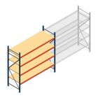 Gebruikte grootvakstelling Kimer 2000x2700x800 mm (hxbxd) 4 niveaus beginsectie