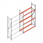 Bandenstelling grootvak AR 2500x1610x500mm (hxbxd) 3 niveaus aanbouwsectie