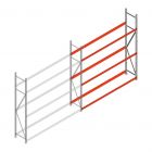 Bandenstelling grootvak AR 2500x2250x500mm (hxbxd) 3 niveaus aanbouwsectie