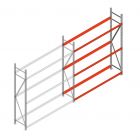 Bandenstelling grootvak AR 2250x2010x500mm (hxbxd) 3 niveaus aanbouwsectie